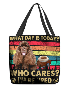 American Cocker Spaniel Who Cares-Cloth Tote Bag