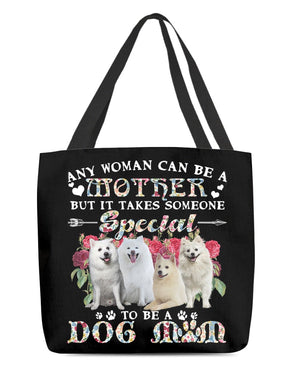 American Eskimo-A Dog Mom Cloth Tote Bag