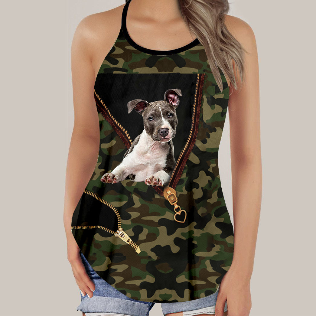 American Staffordshire Camo Tank Top