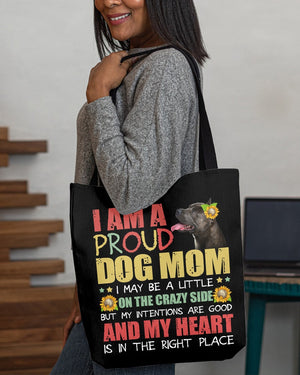 American Staffordshire Terrier-Right Place-Cloth Tote Bag