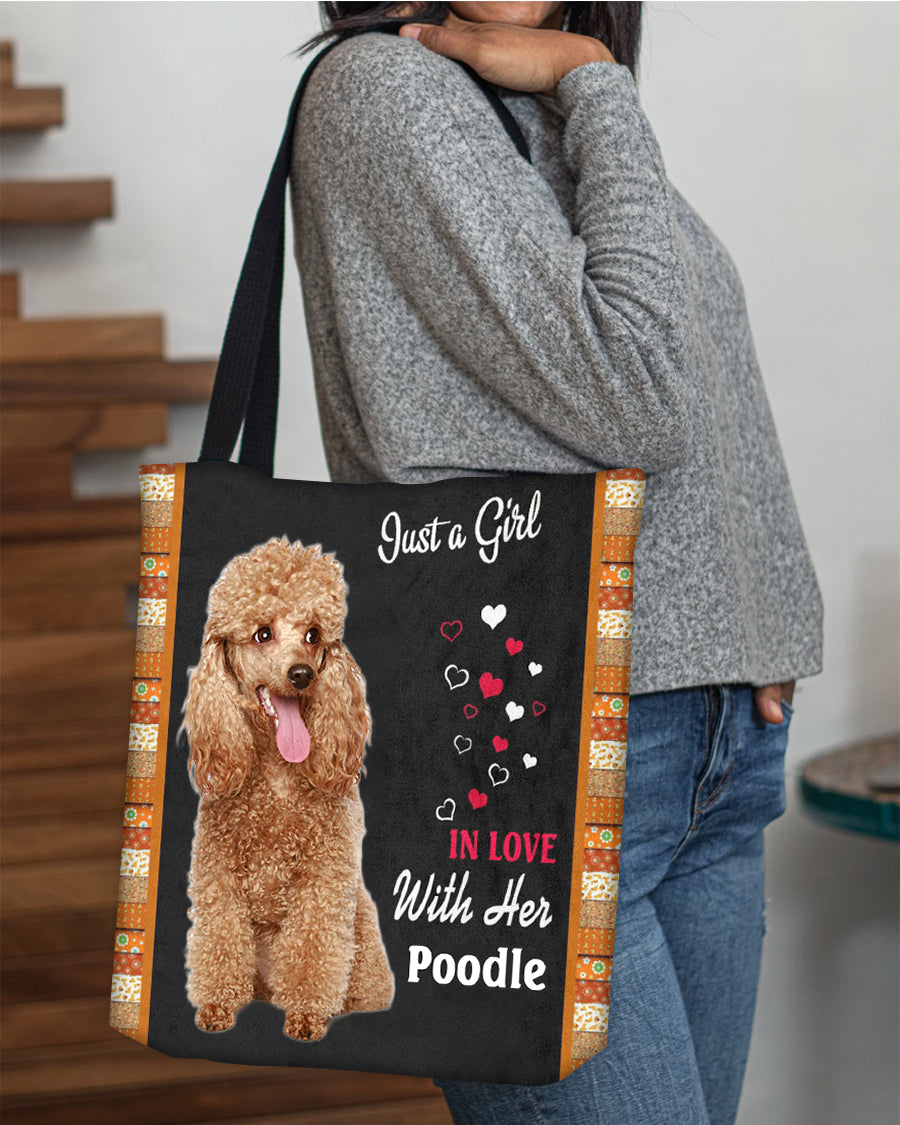 Apricot Poodle  In Love-Cloth Tote Bag