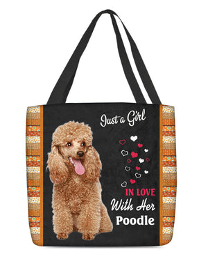 Apricot Poodle  In Love-Cloth Tote Bag