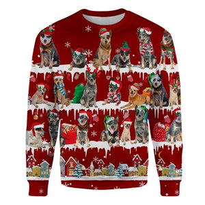 Australian Cattle Dog - Snow Christmas - Premium Sweatshirt