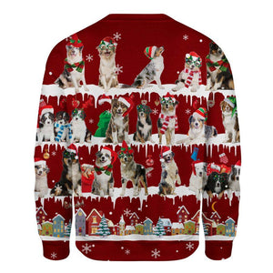 Australian Shepherd - Snow Christmas - Premium Sweatshirt