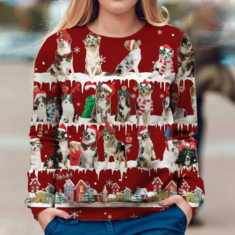 Australian Shepherd - Snow Christmas - Premium Sweatshirt