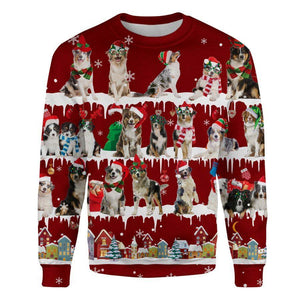 Australian Shepherd - Snow Christmas - Premium Sweatshirt