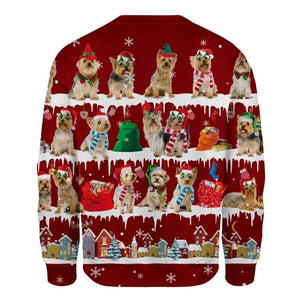 Australian Silky Terrier - Snow Christmas - Premium Sweatshirt