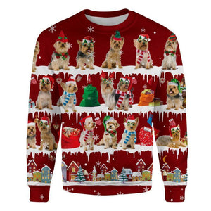 Australian Silky Terrier - Snow Christmas - Premium Sweatshirt