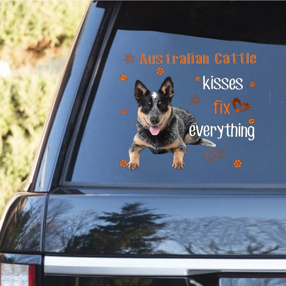 Australian Cattle-Kiss Fix Everything Decal