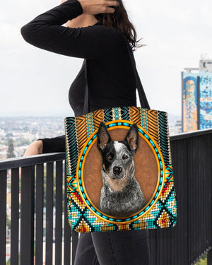 Australian Cattle Dog-Ethnic Style Cloth Tote Bag