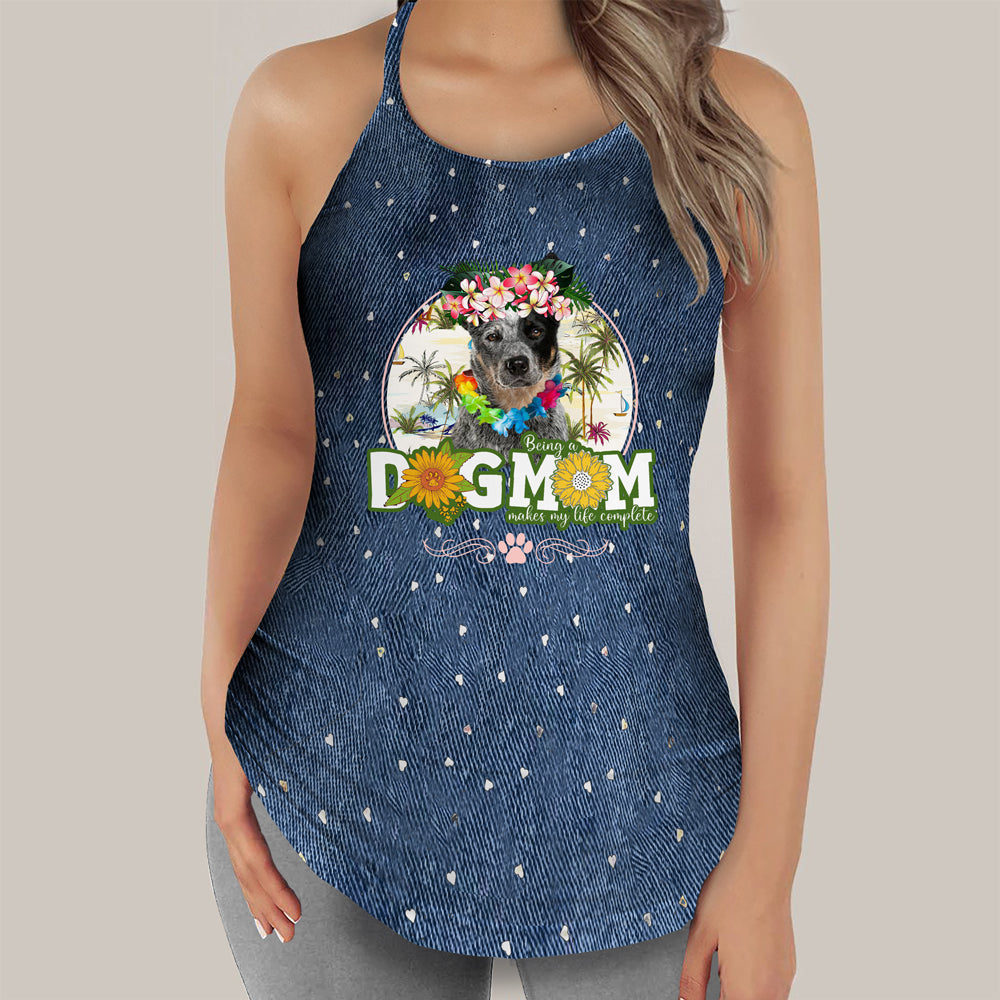 Australian Cattle Dog-Hawaii beach Dog Mom Tank Top