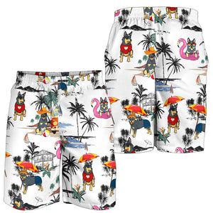 Australian Cattle Dog-Summer Beach Mens Shorts