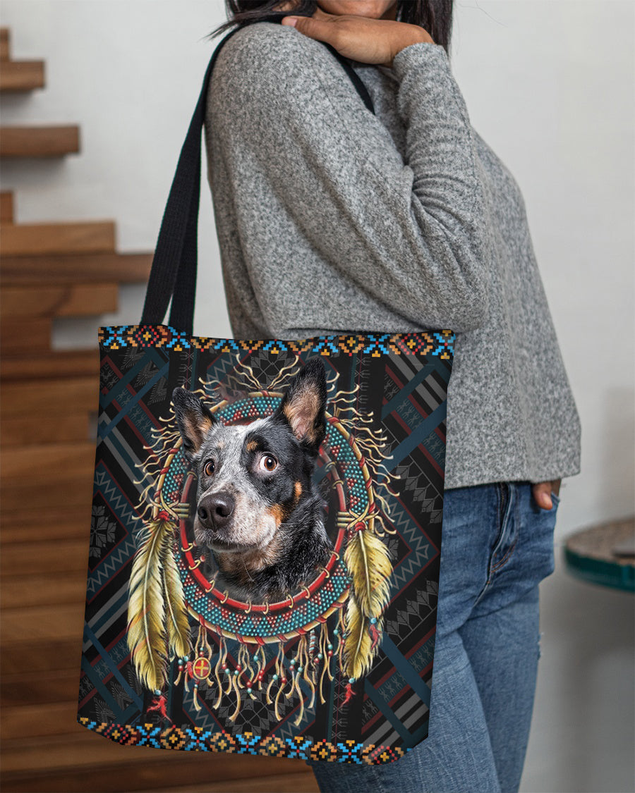 Australian Cattle Dog  In Dreamcatcher Cloth Tote Bag