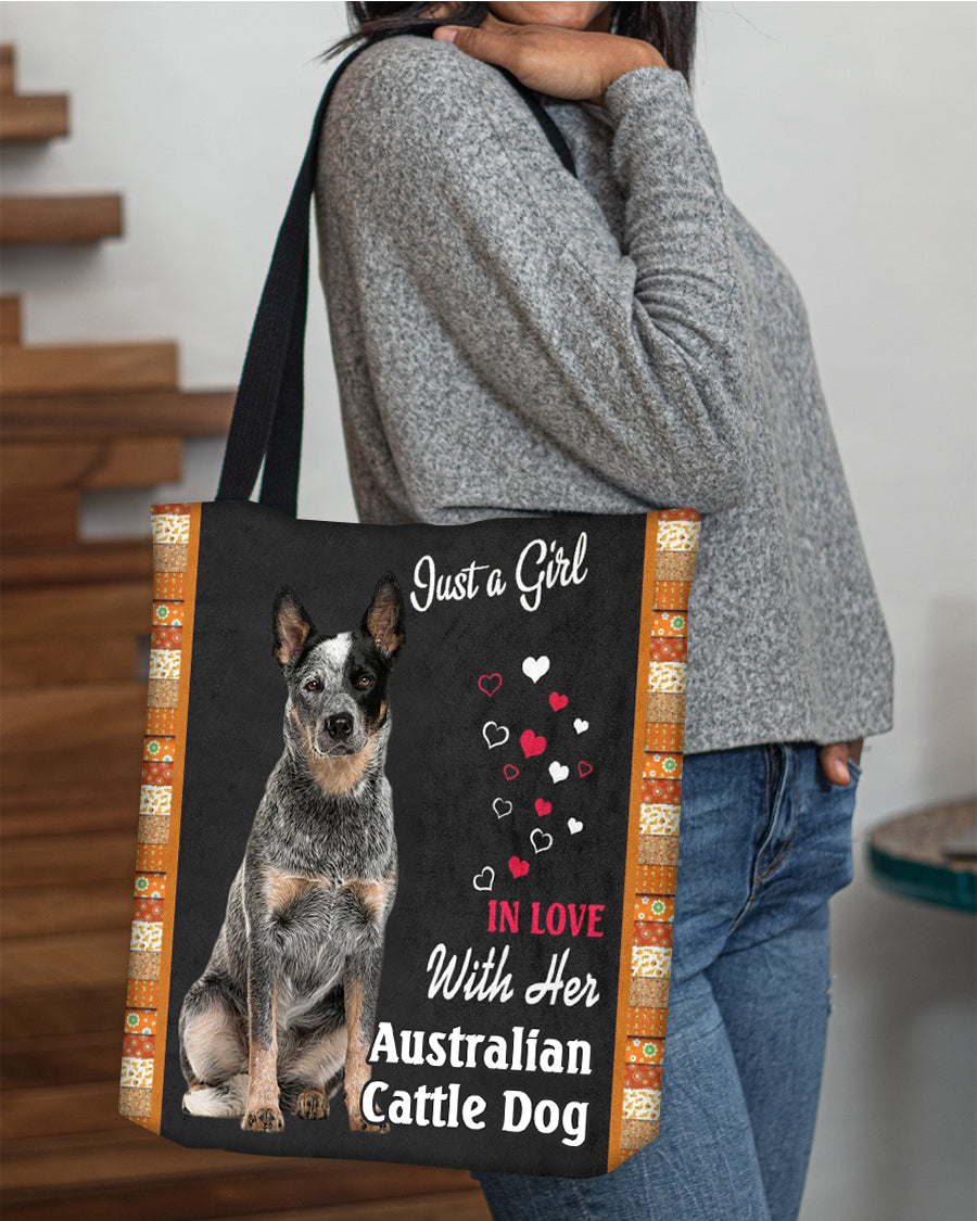 Australian Cattle Dog  In Love-Cloth Tote Bag