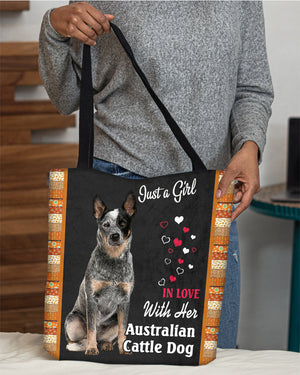 Australian Cattle Dog  In Love-Cloth Tote Bag