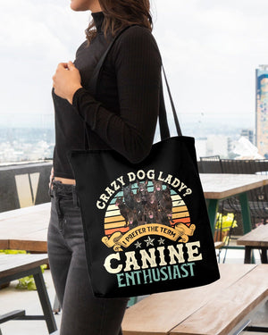 Australian Kelpie-Crazy Dog Lady Cloth Tote Bag