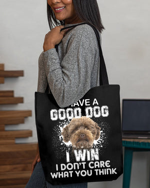 Australian Labradoodle-I Win Cloth Tote Bag