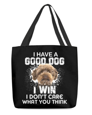 Australian Labradoodle-I Win Cloth Tote Bag