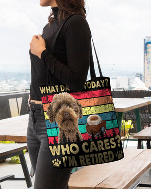 Australian Labradoodle Who Cares-Cloth Tote Bag