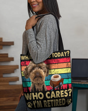 Australian Labradoodle Who Cares-Cloth Tote Bag