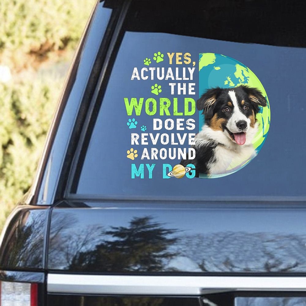 Australian Shepherd 2 Revolve Around Decal