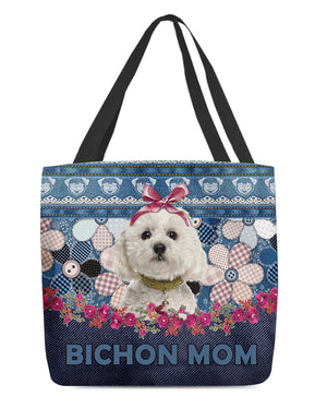 BICHON-Flower Jean Gift for you-Cloth Tote Bag