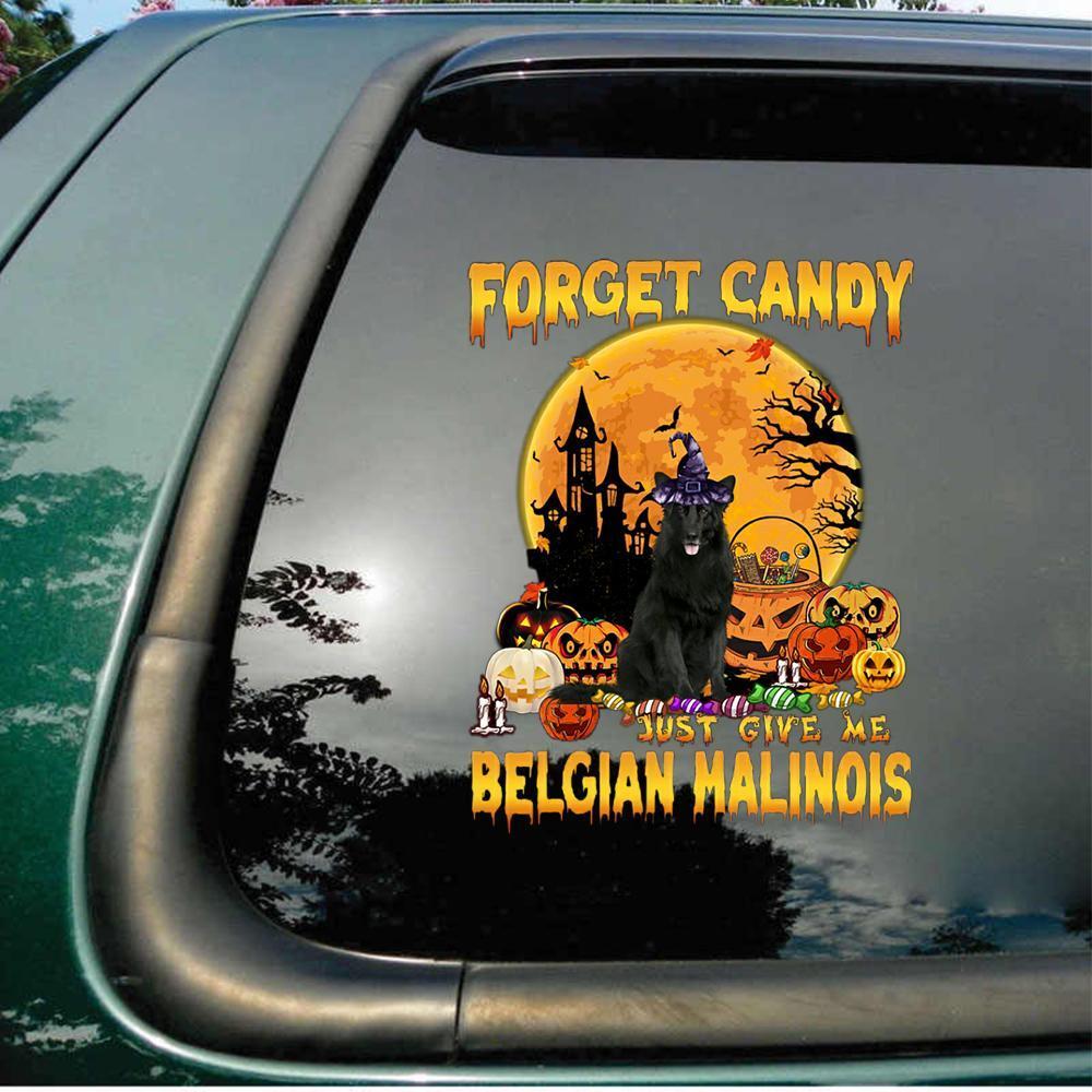 BLACK Belgian Malinois-Give Me CAR/HOUSE STICKER