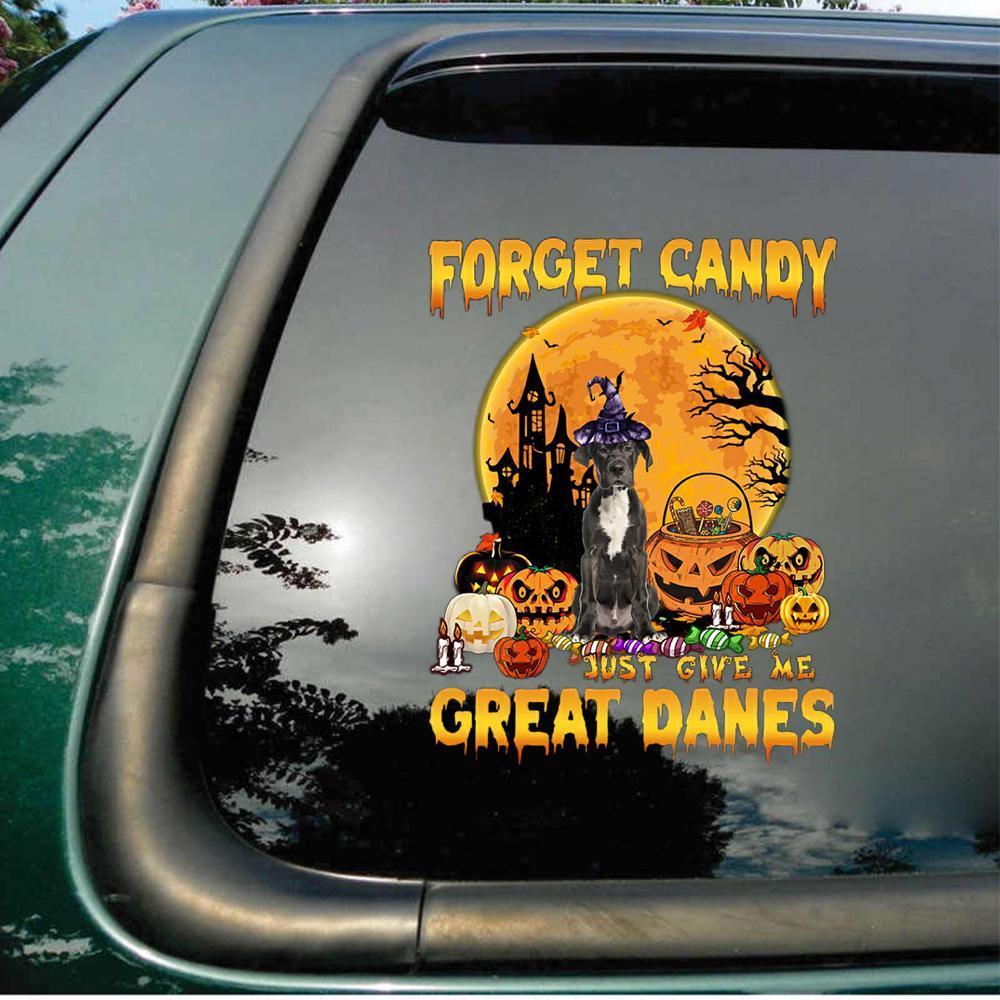 BLACK Great Dane-Give Me CAR/HOUSE STICKER