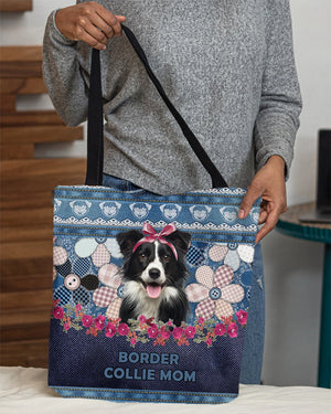 BORDER COLLIE 2-Flower Jean Gift for you-Cloth Tote Bag