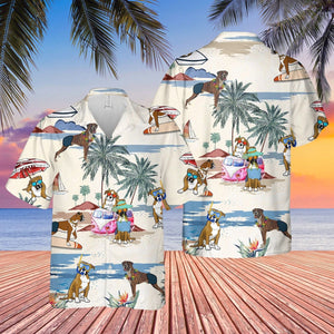 BOXER Summer Beach Hawaiian Shirt