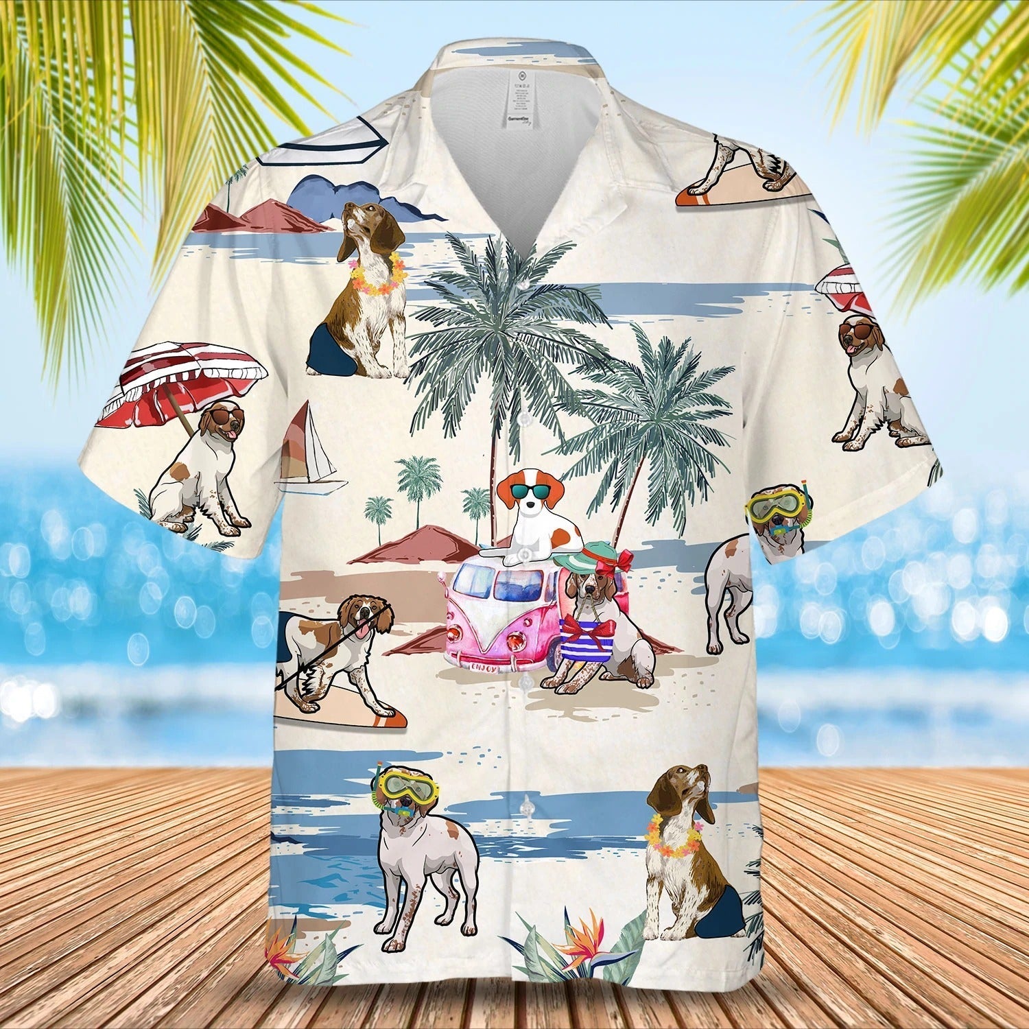 BRITTANY Summer Beach Hawaiian Shirt