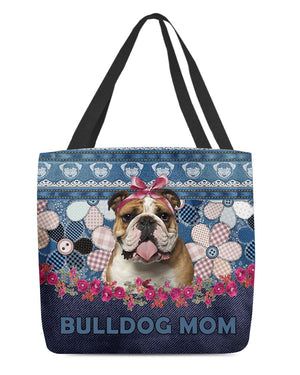 BULLDOG-Flower Jean Gift for you-Cloth Tote Bag