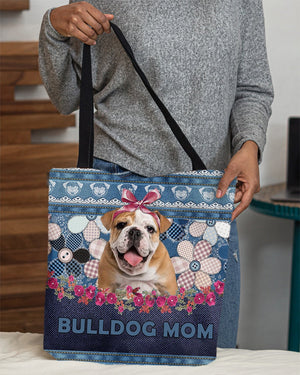 BULLDOG (3)-Flower Jean Gift for you-Cloth Tote Bag