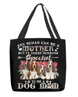 Basset Hound-A Dog Mom Cloth Tote Bag