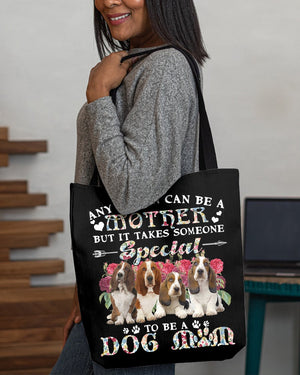 Basset Hound-A Dog Mom Cloth Tote Bag