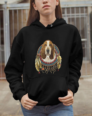 Basset Hound-In Dreamcatcher Hooded Sweatshirt