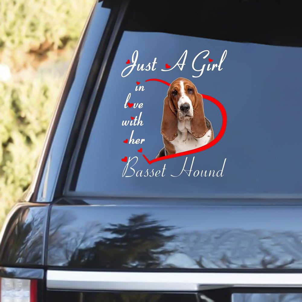 Basset Hound Love Her Decal