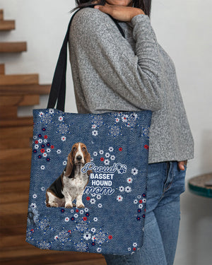 Basset Hound Pround Mom-Cloth Tote Bag