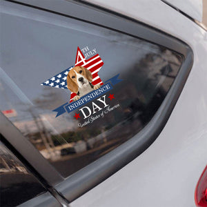 Beagle 2-Independent Day2 Car Sticker