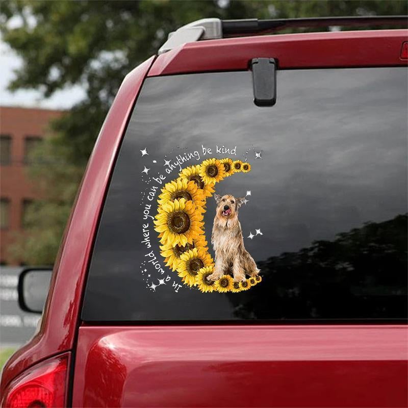 Berger Picard-Sunflower Be Kind Car Sticker