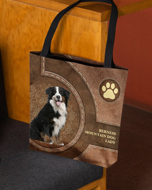 Bernese Mountain Dog 1-Lady&Dog Cloth Tote Bag