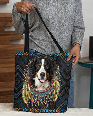 Bernese Mountain Dog  In Dreamcatcher Cloth Tote Bag