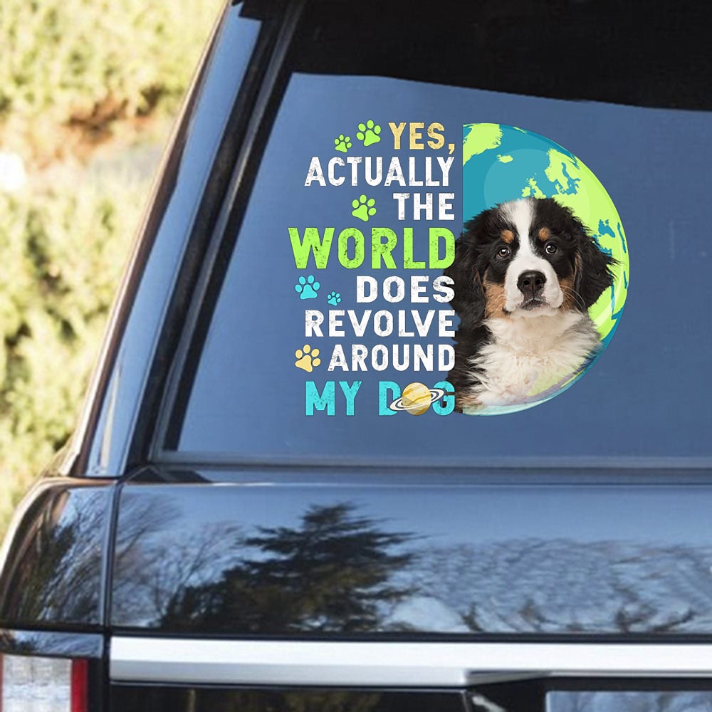 Bernese Mountain Dog Revolve Around Decal