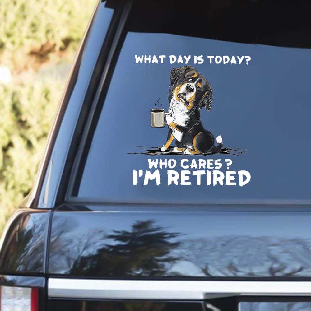 Bernese Mountain I Am Retired Decal