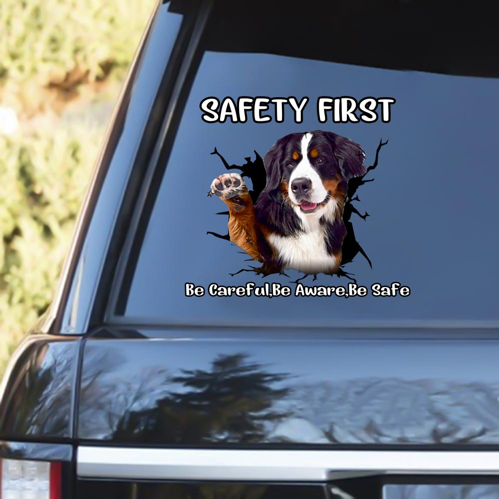 Bernese Mountain Safety First Decal