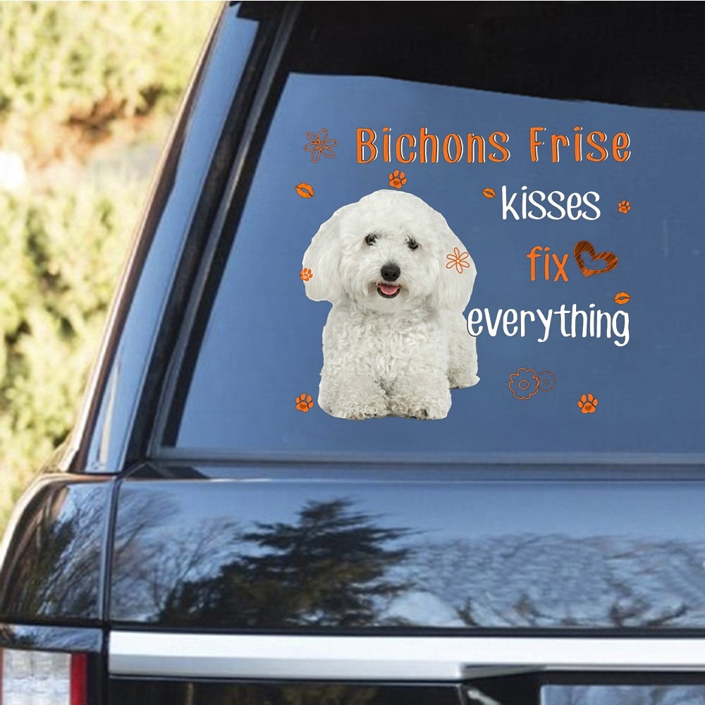 Bichon Frise-Kiss Fix Everything Decal