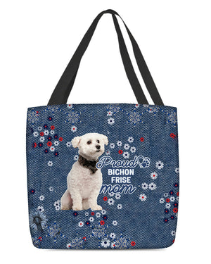 Bichon Frise Pround Mom-Cloth Tote Bag