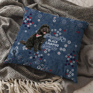 Black Cavapoo Pround Mom-Pillow Case