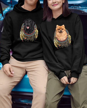 Black Labrador-In Dreamcatcher Hooded Sweatshirt