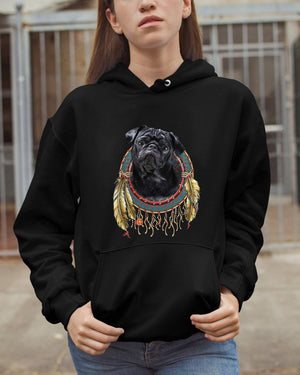 Black Pug-In Dreamcatcher Hooded Sweatshirt